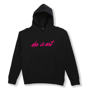 SHE IS ART HOODIE PINK