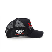 LOVE KILLS PAIN CANVAS MESH BACK TRUCKER HAT